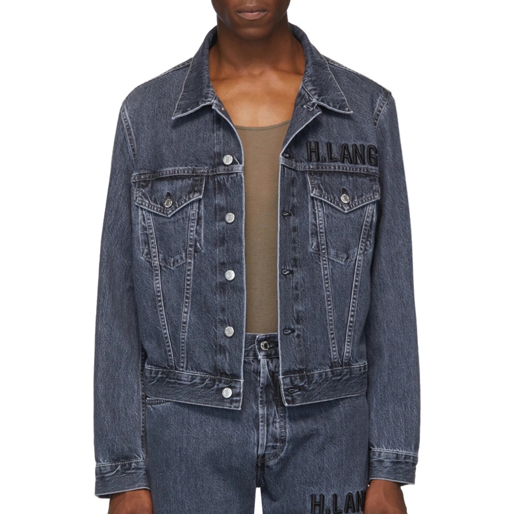 Helmut Lang Grey Denim Masc Trucker Jacket